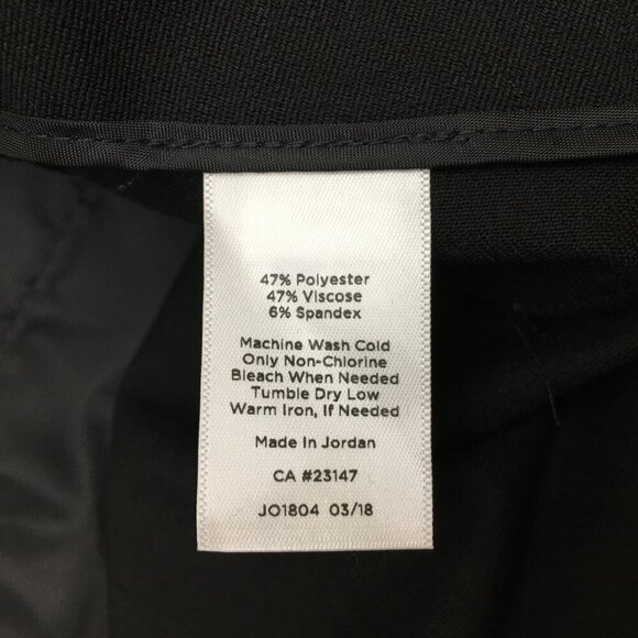 NEW Talbots Women's Black Dress Pants Side Zipper Straight Leg size 18 length 30 - Picture 4 of 10